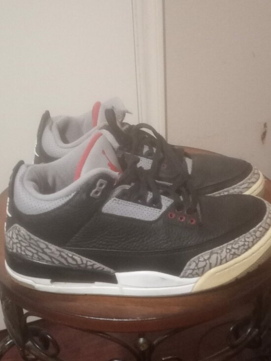 Jordan Other - Nike Air Jordan 3 Retro OG Black Cement (854262-001) - Men's US Size 8.5